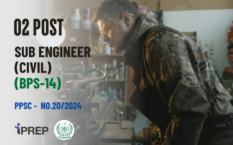 Sub Engineer (Civil) │ BPS-14 │ PPSC