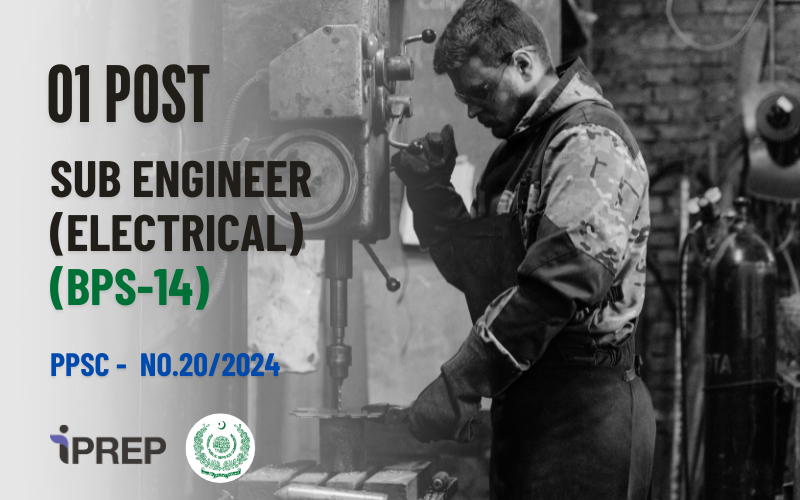 Sub Engineer (Electrical) │ BPS-14 │ PPSC