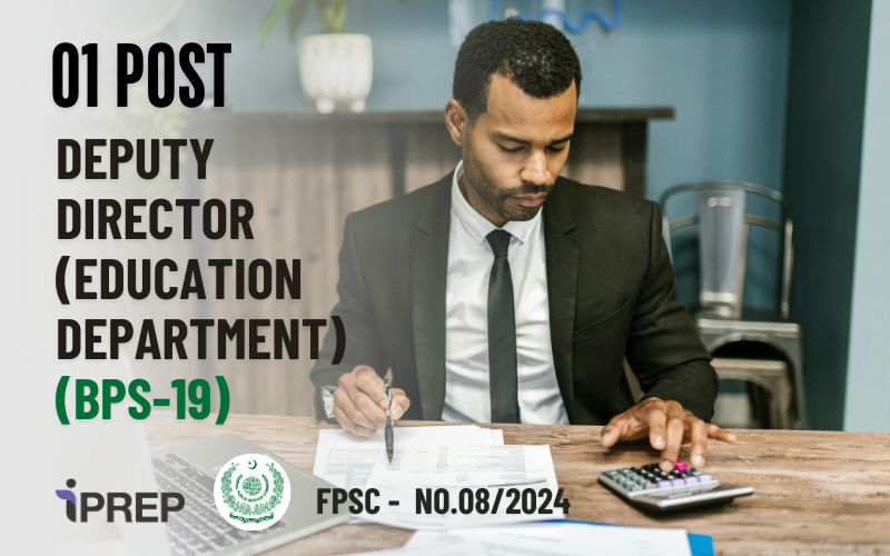 Deputy Director (Education Department) │ BPS-19 │ FPSC