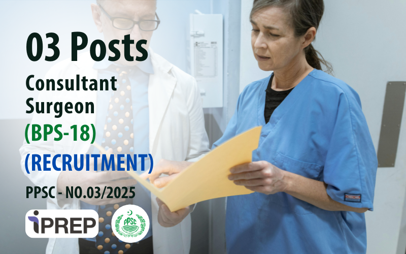 Consultant Surgeon │BPS-18 │PPSC